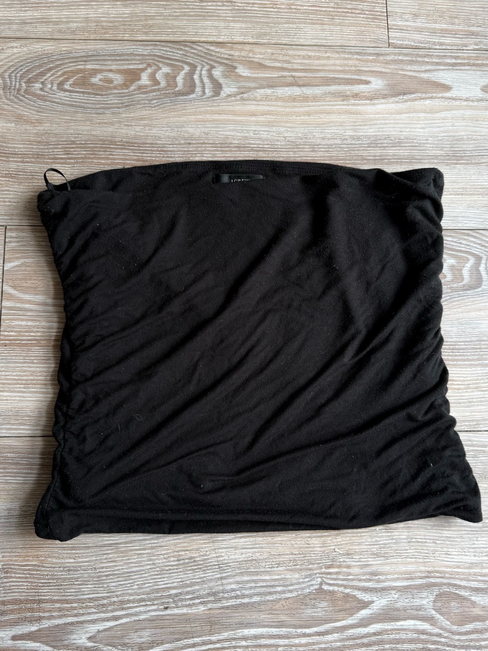 J.Crew black jersey cotton tube top